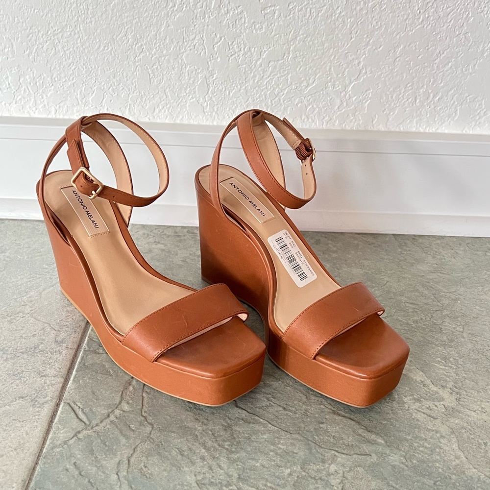 Antonio Melani platform sandals, ankle strap, NWT